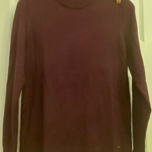 Calvin Klein Deep Burgundy Turtleneck Sweater